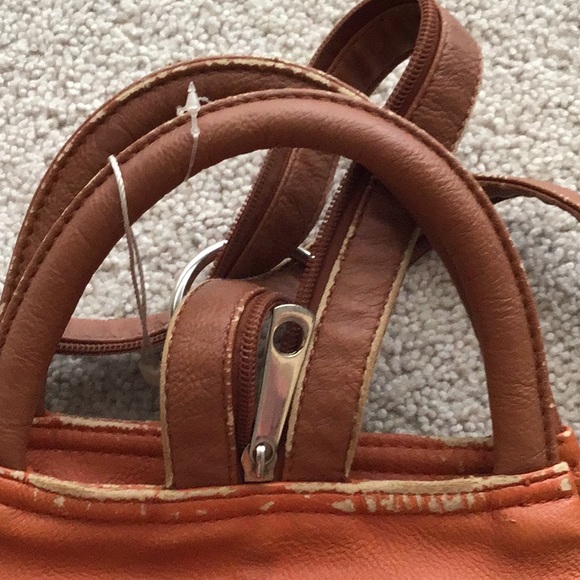 COPY - Pretty Woman’s Leather bucket bag orange - Picture 2 of 11
